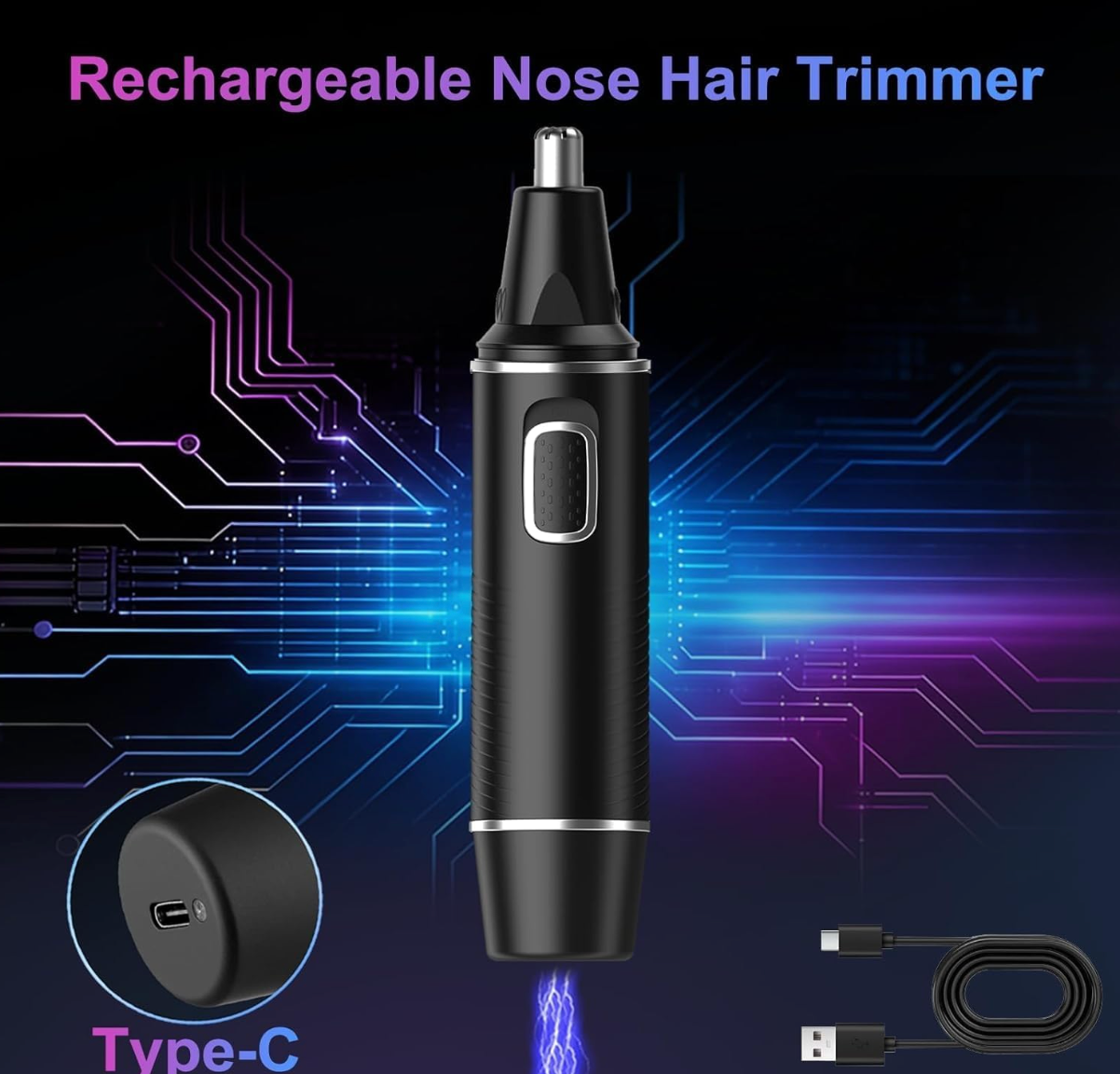 3-in-1 Electric Nose & Ear Hair Trimmer
