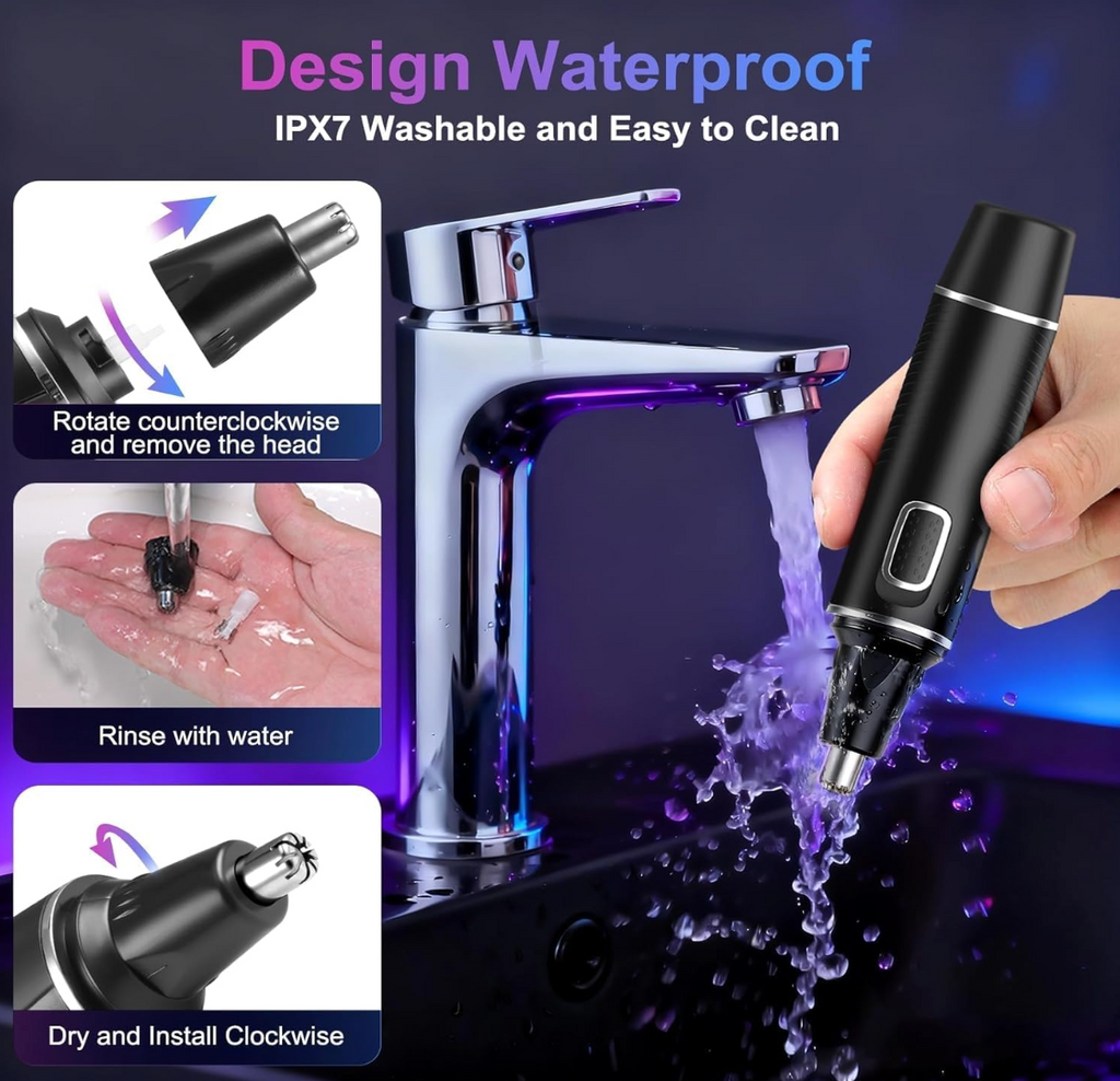 3-in-1 Electric Nose & Ear Hair Trimmer