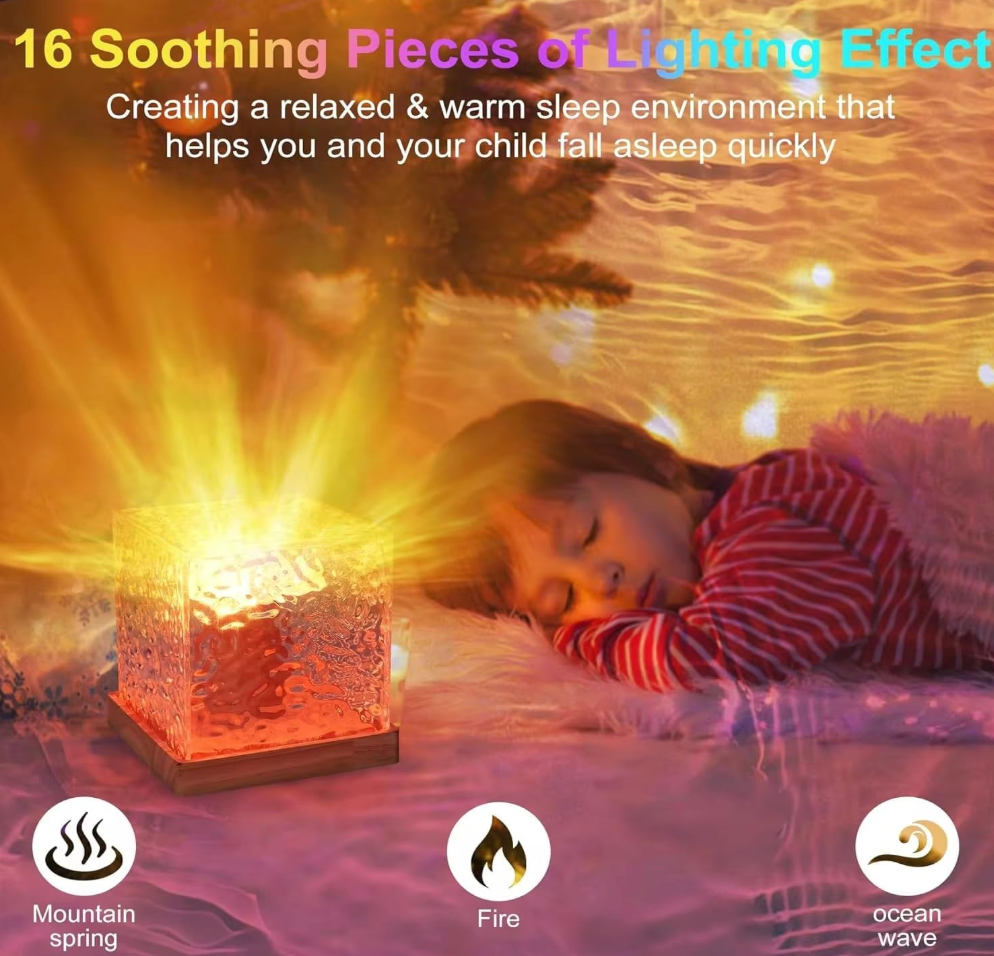 Wave Glow Lamp Crystal Romantic Night Light
